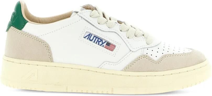 Autry Medalist Low sneakers met suède vlakken Wit