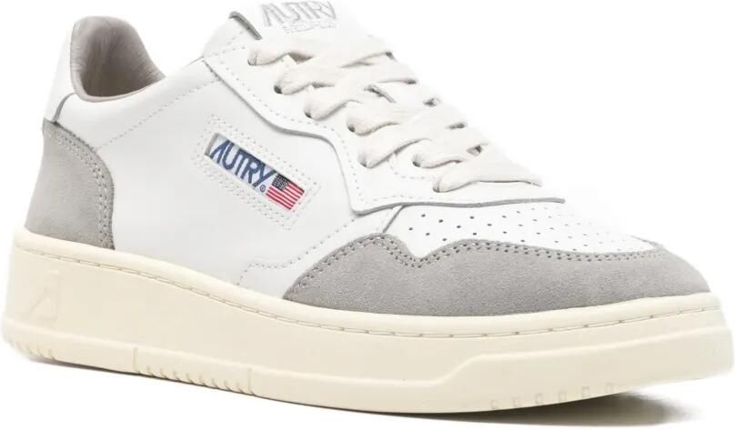 Autry Medalist Low sneakers van leer en suède Wit - Foto 2
