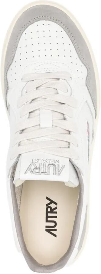 Autry Medalist Low sneakers van leer en suède Wit - Foto 4