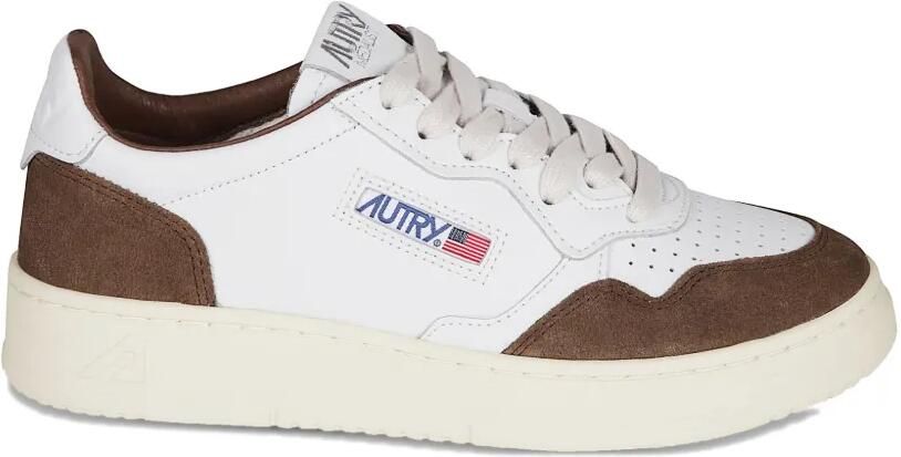Autry Medalist Low sneakers van wit leer en suède