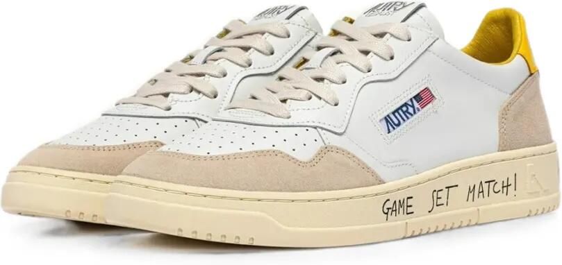 Autry Medalist Low sneakers van wit leer en suède - Foto 4