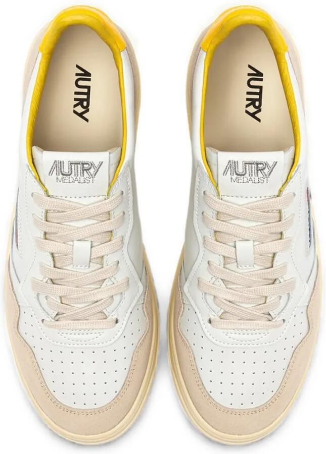 Autry Medalist Low sneakers van wit leer en suède - Foto 2
