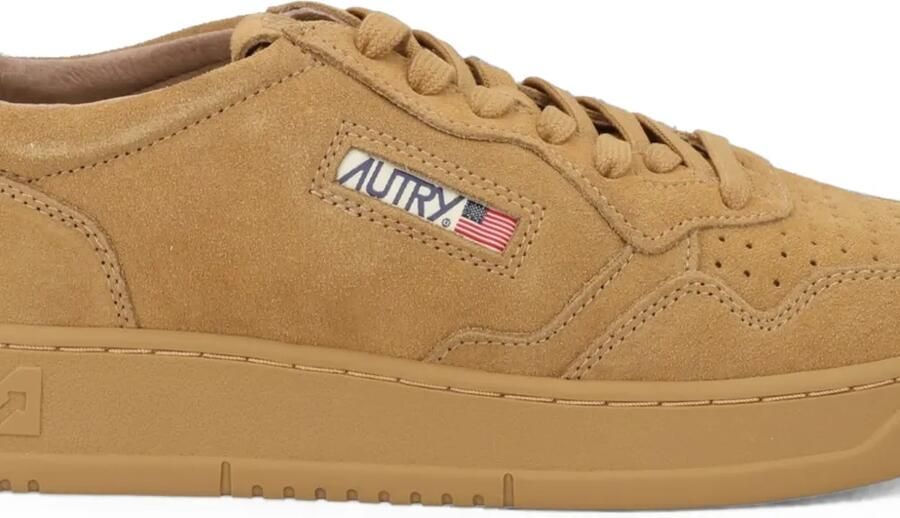 Autry Medalist Low suède sneakers met geperforeerde details Bruin - Foto 2