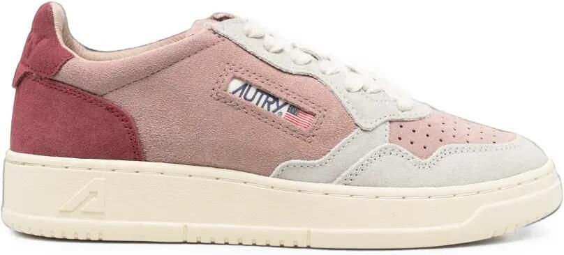 Autry Medalist Low suède sneakers Roze