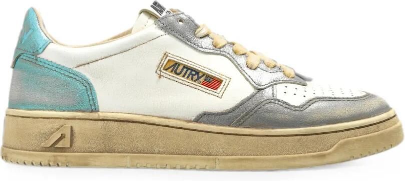 Autry Medalist Low Super Vintage leren sneakers Wit