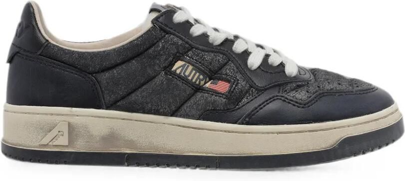 Autry Medalist Low Super Vintage leren suède sneakers Grijs