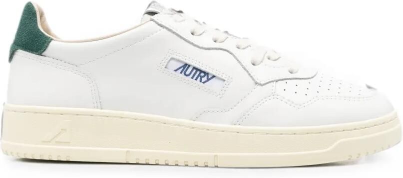 Autry Medalist low-top leren en suède sneakers Wit