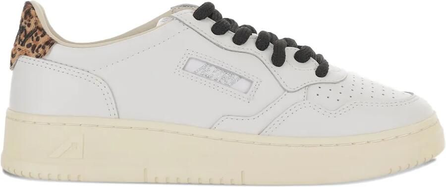 Autry Medalist low-top sneakers met luipaardprint Wit
