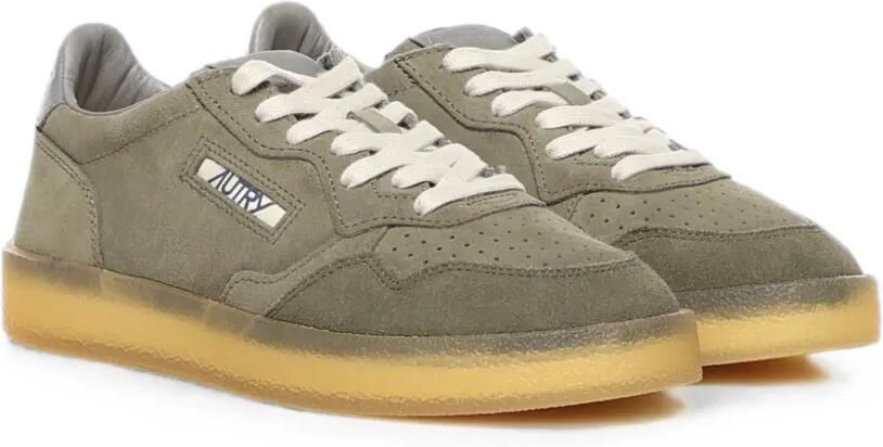 Autry Medalist low-top sneakers van leer en suède Groen - Foto 3