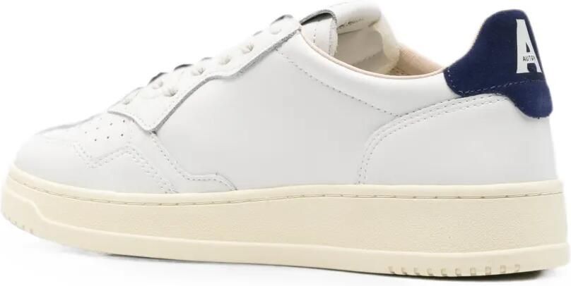 Autry Medalist low-top sneakers van wit leer en blauw suède - Foto 3