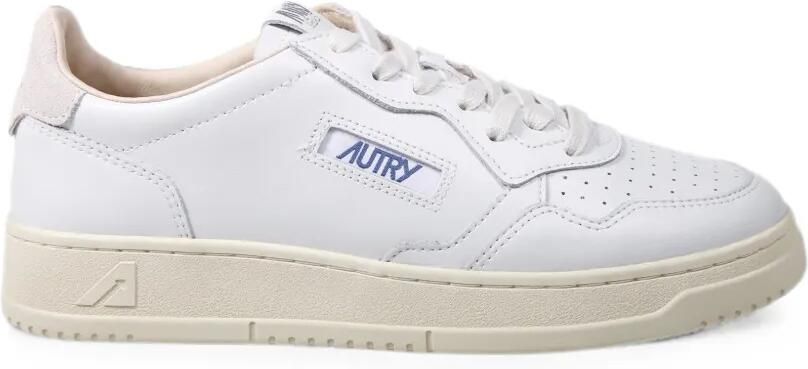 Autry Medalist low-top sneakers van wit leer en wit suède