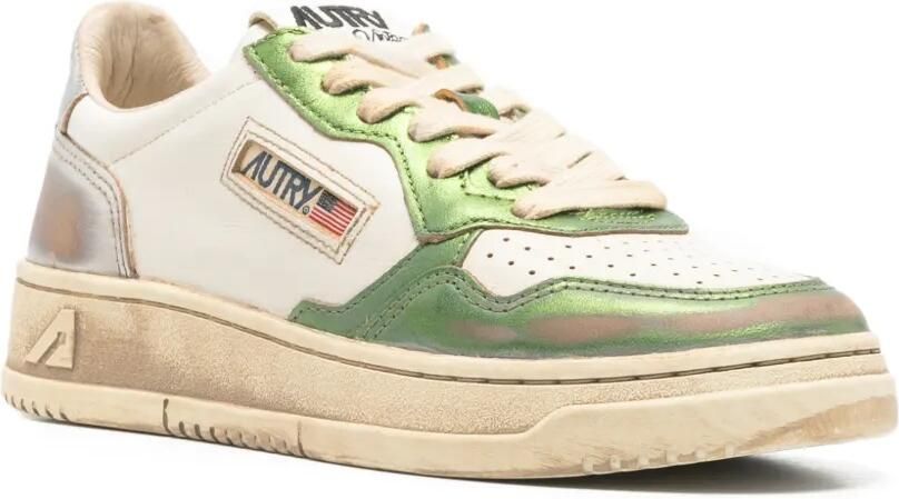 Autry Medalist low-top super vintage sneakers van leer Wit - Foto 2