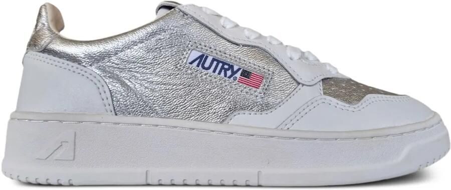 Autry Medalist Low WMNS "White Silver" sneakers Wit