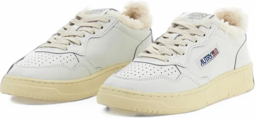 Autry Medalist shearling-trim sneakers Wit - Foto 3