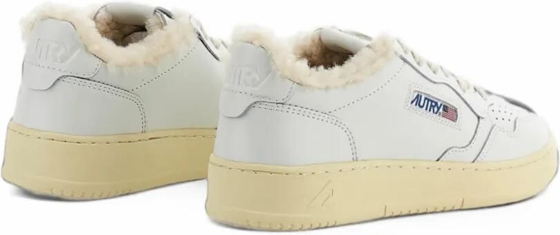 Autry Medalist shearling-trim sneakers Wit - Foto 4
