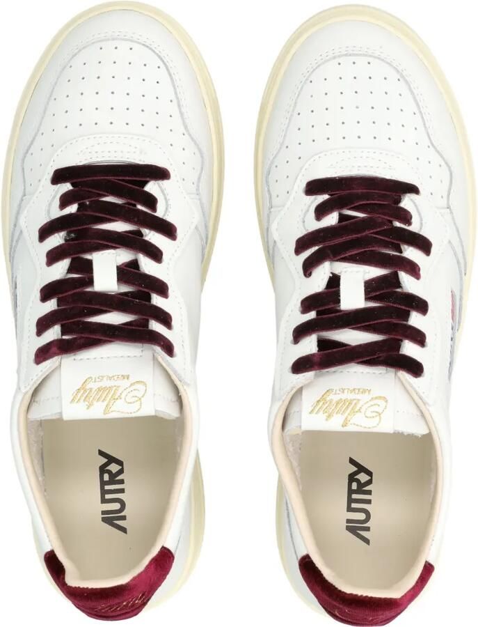 Autry Medalist sneakers met fluwelen afwerking Wit - Foto 2