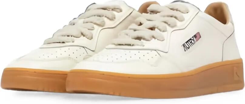 Autry Medalist sneakers met geperforeerde details Beige - Foto 2