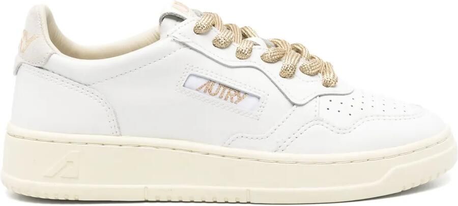 Autry Medalist sneakers met geperforeerde details en vlakken Wit