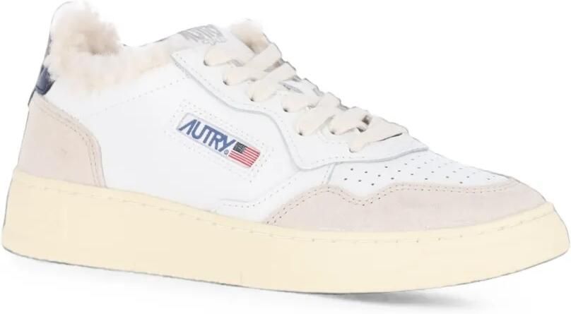 Autry Medalist sneakers met lammy voering Wit - Foto 3