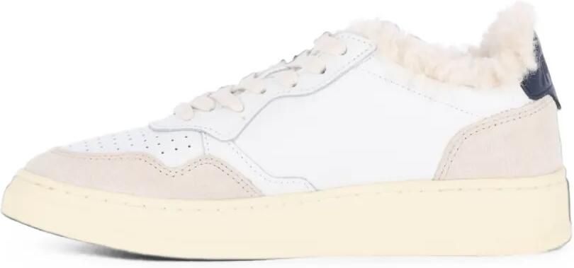 Autry Medalist sneakers met lammy voering Wit - Foto 4