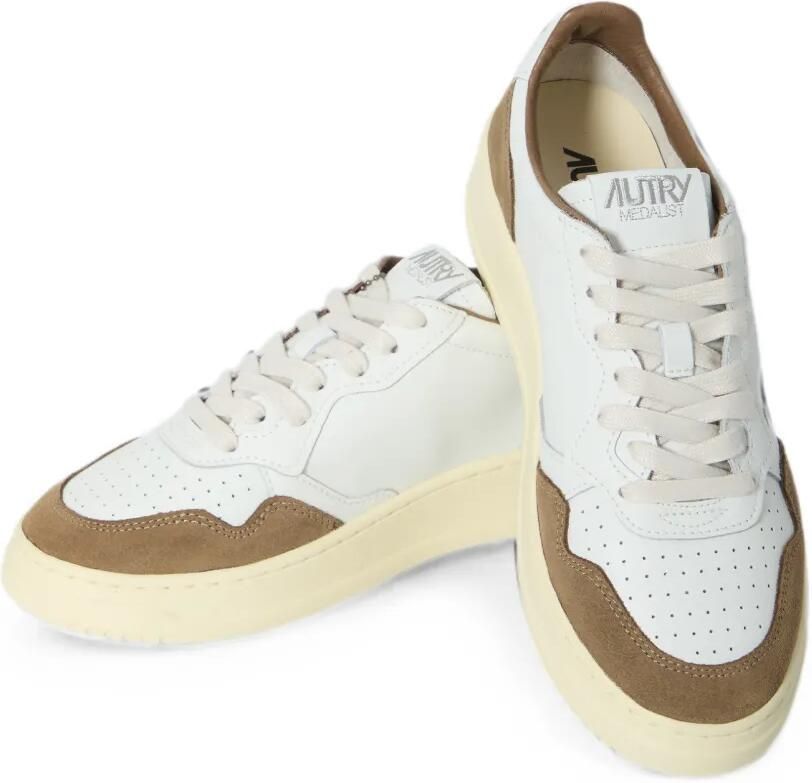 Autry Medalist sneakers met suède vlak Wit - Foto 2