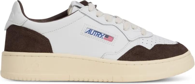 Autry Medalist sneakers met suède vlak Wit