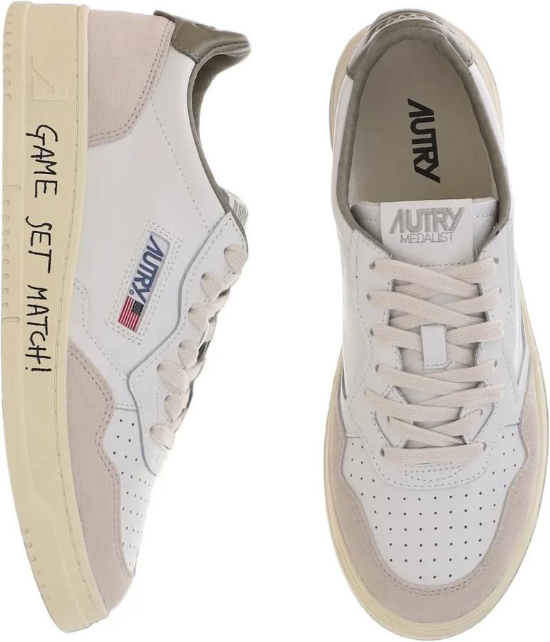 Autry Medalist sneakers met suède vlak Wit - Foto 3