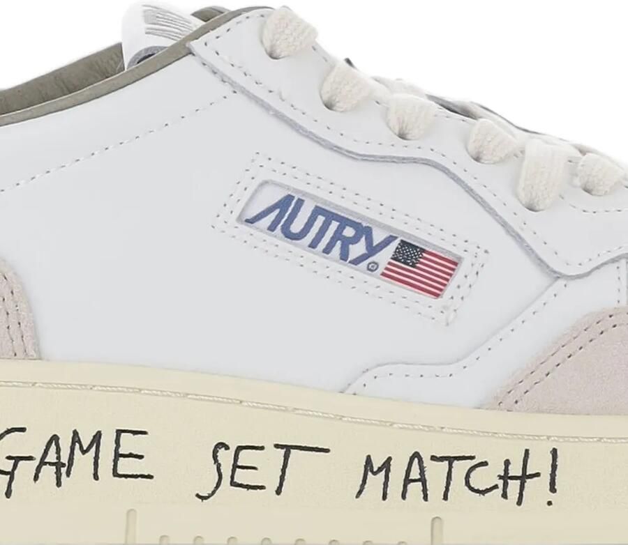 Autry Medalist sneakers met suède vlak Wit - Foto 2