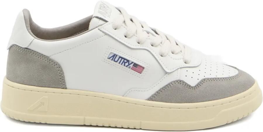 Autry Medalist sneakers met suède vlakken Wit