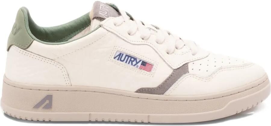 Autry Medalist sneakers van bewerkt leer Beige