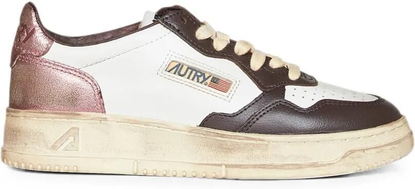 Autry Medalist Super sneakers met geperforeerde details Wit