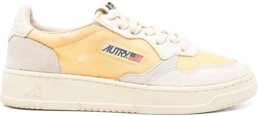 Autry Medalist Super Vintage leren sneakers Beige