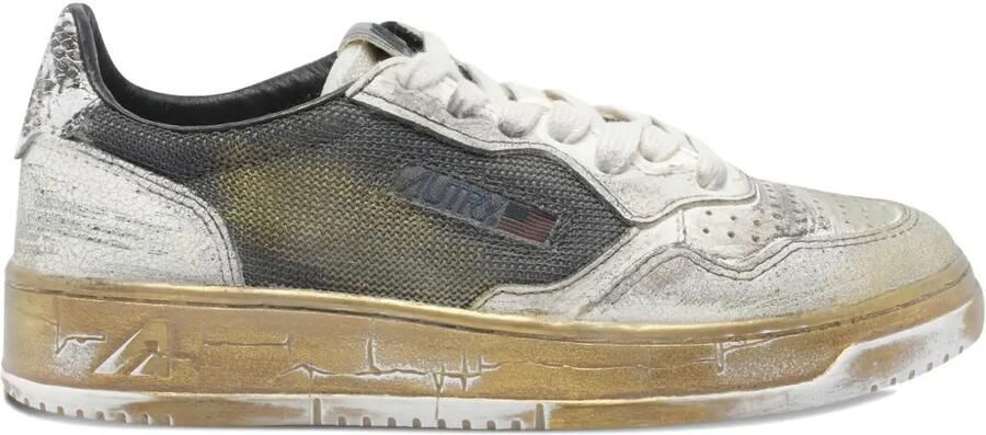 Autry Medalist Super Vintage leren sneakers Grijs