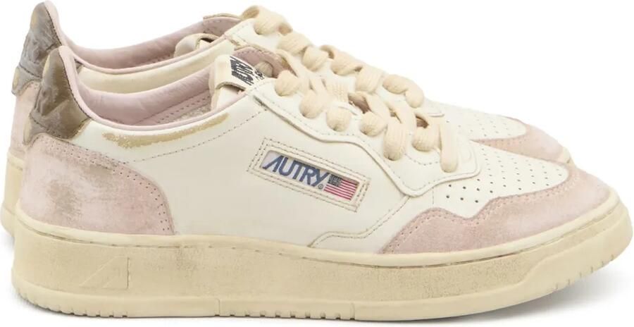 Autry Medalist Super Vintage leren sneakers Wit