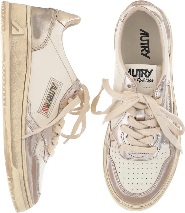 Autry Medalist Super Vintage leren sneakers Wit