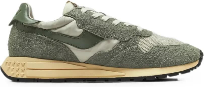Autry Mesh sneakers met suède vlakken Groen