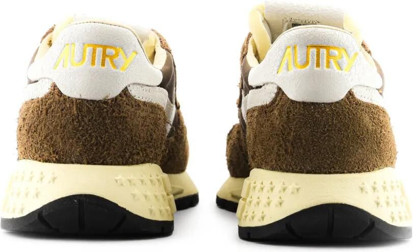 Autry Reelwind low-top sneakers met logopatch Bruin - Foto 4