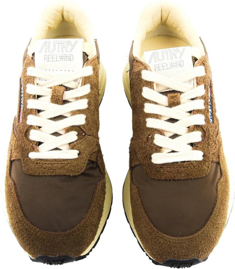 Autry Reelwind low-top sneakers met logopatch Bruin - Foto 2