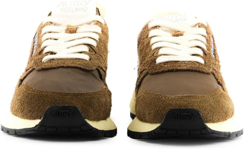 Autry Reelwind low-top sneakers met logopatch Bruin - Foto 3
