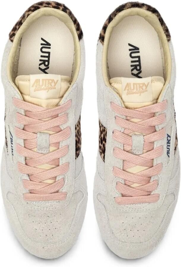 Autry Reelwind Low sneakers met luipaardprint Grijs - Foto 2