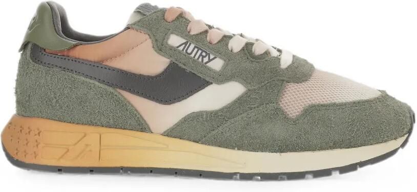 Autry Reelwind low-top sneakers met suède vlakken Groen