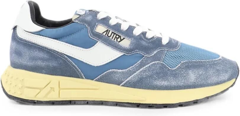 Autry Reelwind low-top sneakers van nylon en suède Blauw