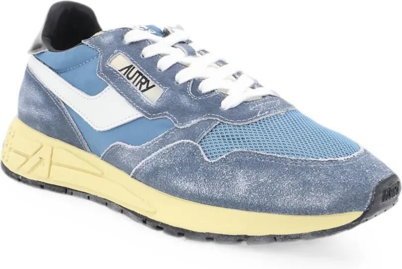 Autry Reelwind low-top sneakers van nylon en suède Blauw - Foto 2