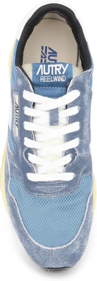 Autry Reelwind low-top sneakers van nylon en suède Blauw - Foto 4