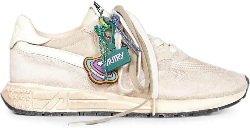 Autry Reelwind sneakers met gerafelde afwerking Beige