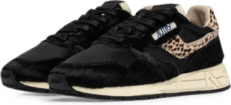 Autry Reelwind sneakers met luipaardprint Zwart - Foto 2