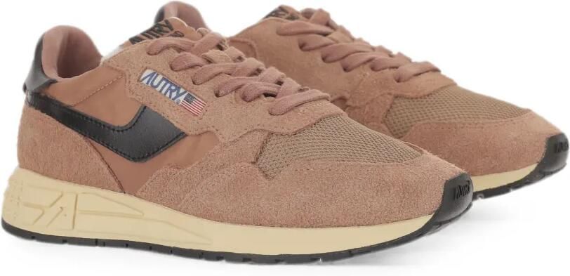Autry Reelwind sneakers met suède vlak Beige - Foto 5