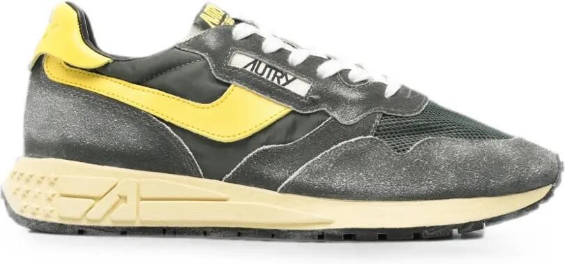 Autry Reelwind sneakers met suède vlak Grijs