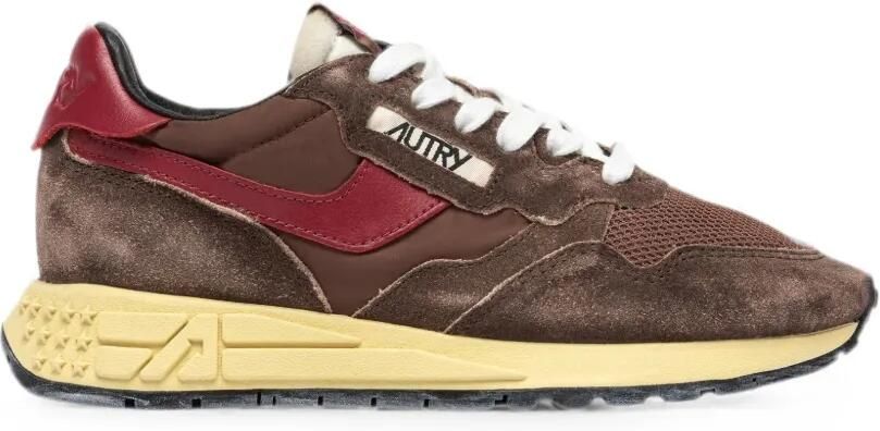 Autry Reelwind sneakers met vlakken en logopatch Bruin