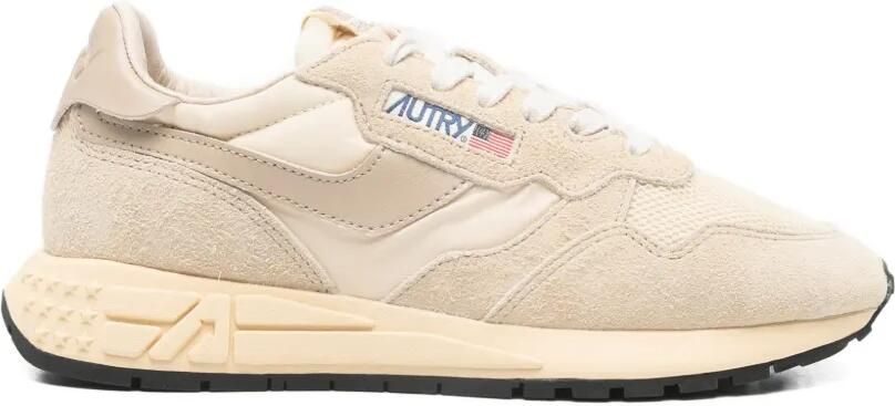 Autry Reelwind suède sneakers met vlakken Beige